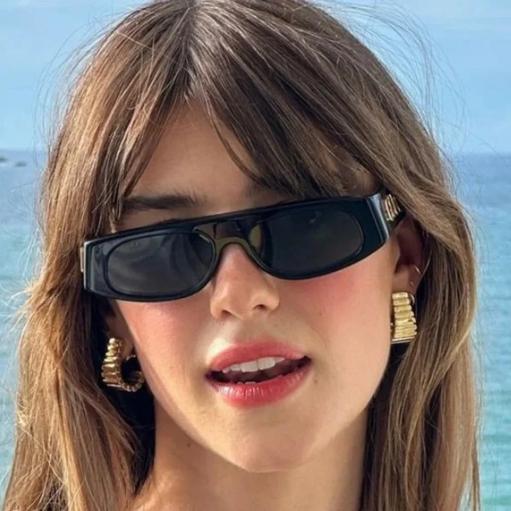 NEW GG1771S 001 GUCCI BLACK GREY GEOMETRIC WOMEN GUCCI SUNGLASSES